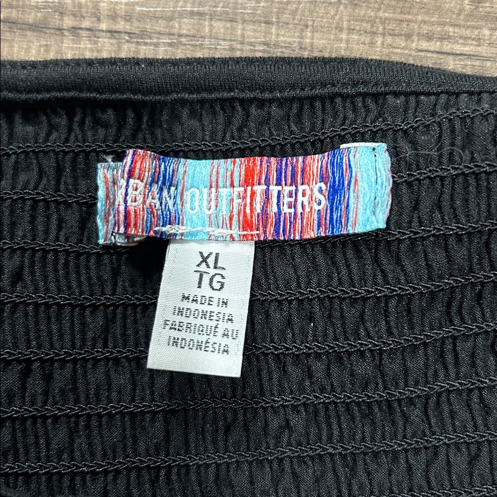 Urban Outfitters Black Smocked Mini Dress - Picture 6 of 6